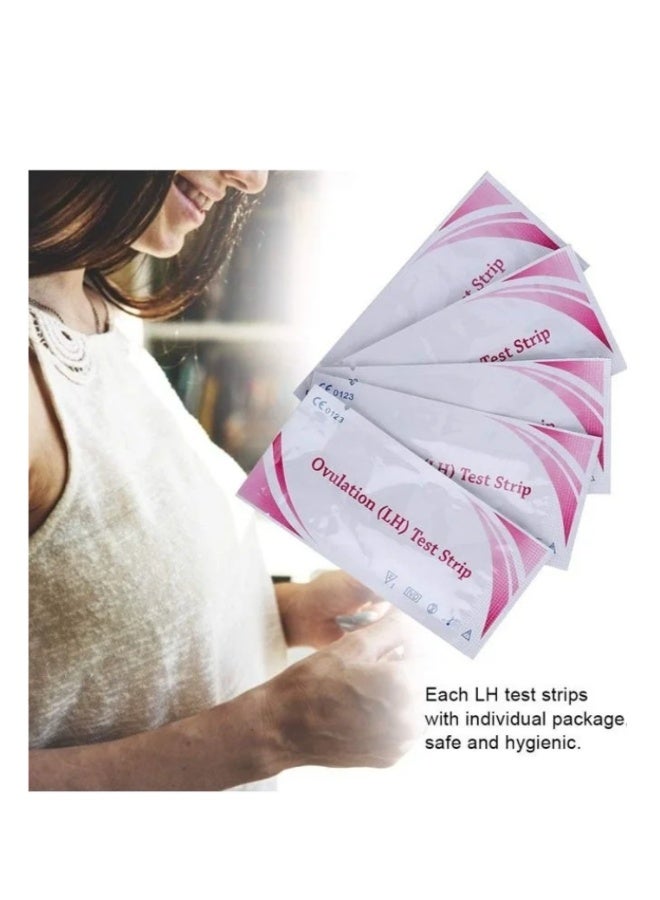 10pcs Ovulation Predictor Kit, Ovulation Test Strip, for Ovulation Test Ovulation Predict Fertility Monitor Pregnancy Test，Easy to Operate Individual Package - Image 2